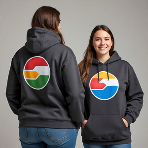 100% coton grande taille pull à capuche surdimensionné pour femmes avec logo personnalisé polaire douce avec capuche manches longues et poche kangourou - Product Image 3