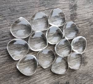 Venta al por mayor de gemas de cuarzo natural brasileño Lavira, corte corazón, briolette, cabujón, certificado IGI, 9mm/20mm, calibrado, blanco, suelto - Product Image 6