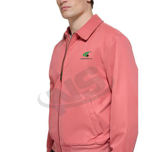 Blouson aviateur de couleur unie écologique pour hommes doublure thermique hiver Streetwear fermeture éclair conception veste de vente chaude - Product Image 6