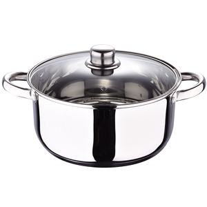 Set di pentole in acciaio inox da 7 pezzi in Cassel + Set di coltelli NATURALLY da 3 pezzi (Chef + Santoku + Multiuso) con acciaio inox - Product Image 5