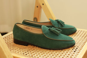 Zapatos de Cuero Clásicos de Estilo Inglés sin Estructura para Traje de Boda, con Flecos, Zapatos Casuales - Product Image 5
