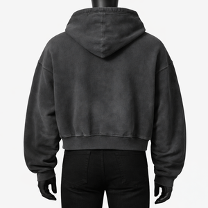 Sudadera con capucha y cremallera completa para hombre, estilo vintage, con estampado gráfico, de forro polar grueso, oversize, estilo urbano - Product Image 2