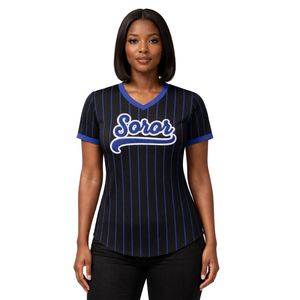 Jersey de Béisbol Negro de la Hermandad Zeta Phi Beta, Inspirado en los Fundadores de 1920, Ropa Premium para la Mujer Superior - Product Image 1