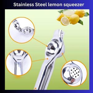 เครื่องคั้นน้ำมะนาวด้วยมือทำจากสเตนเลสสตีลสำหรับคั้นน้ำมะนาวและผักมะนาวด้วยมือ - Product Image 4