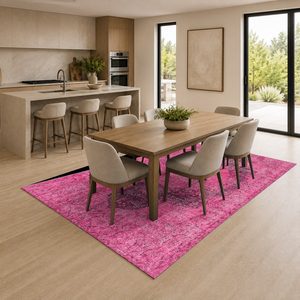 <b>RUGS</b> DEPOT LXDP-0914 Wholesale Red <b>Burgundy</b> Designer Pattern Digital Printed Machine Washable Chenille Area <b>Rug</b> Non Slip - Product Image 4