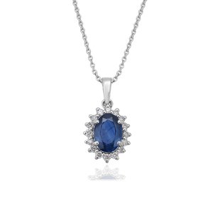 Vente chaude 925 collier pendentif en argent Sterling haute qualité aigue-marine pierre précieuse Zircon multi-pierre élégant classique fête - Product Image 5