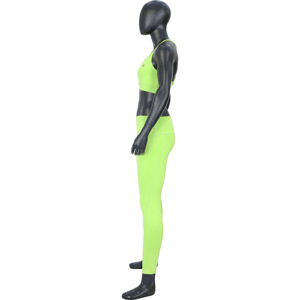 ชุดกีฬา2ชิ้นสำหรับผู้หญิงชุดออกกำลังกายเล่นฟิตเนสชุดโยคะผ้าคอตตอน - Product Image 4