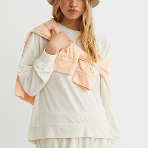 Sudaderas de estilo urbano para mujer, manga larga, ropa de gimnasio, algodón, sudadera para mujer - Product Image 1