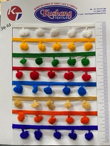 Nylon Thread Tassel Pompom Accessories for <b>Curtains</b> Cushion Covers Bags Shoes Ladies Dresses-25mm <b>Trim</b> Custom Color Wholesale - Product Image 4