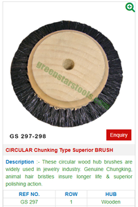 Cepillo de madera circular superior GS 297 para herramientas y equipos de joyería - Product Image 2