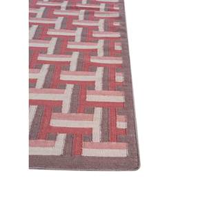 Checkers Pink Purple Flat Weave Wool <b>Rugs</b> ADWL-13225 Geometric <b>Boho</b> Style for Teenagers Plush Rectangle Hallway Living for Home - Product Image 4