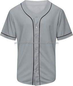 Vente en gros de maillots de baseball/softball de haute qualité respirants en polyester interlock pour hommes à manches courtes personnalisés à séchage rapide par sublimation - Product Image 1