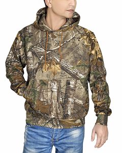 <b>Men</b> Camo Performance Medium Hunting Hoodie Polyester Printed Oversize Pullover Sweatshirt Customizable Hunting Hoodies with Logo - Product Image 6
