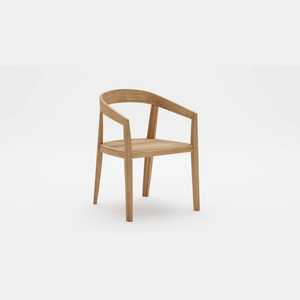 Chaises de jardin modernes en bois de teck avec finition naturelle pour une utilisation en extérieur dans la villa et les meubles de maison - Product Image 1