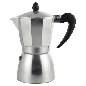 Set Macchina per Caffè Espresso SChef 3 Tazze, Design Classico Moderno Stile Italiano, in Alluminio Argento, Ceramica e Vetro, Moka Portatile - Product Image 1