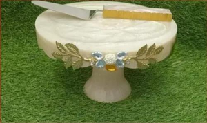 Base para Pastel de Resina Epoxi con Acabado Pulido, Diseño Floral, Forma Cuadrada, Excelente Calidad para Servir en Fiestas - Product Image 2