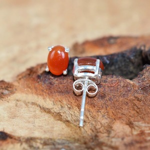 Carnelian Gemstone Stud Earrings <b>Jewelry</b> For Women Silver Boho Style <b>Jewelry</b> 925 Sterling Silver Trending Handmade Earrings Gift - Product Image 4