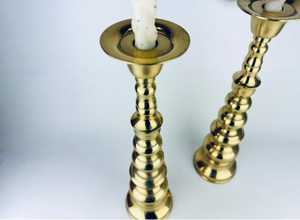 Portavelas Decoración de la biblioteca del hogar Portavelas de aluminio para mesa de jardín para el hogar de la boda, Portavelas - Product Image 5