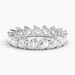 Classic 10K Gold Wedding Bands with Pear Shape Lab Grown Diamonds Elegant Engagement and Party Jewelry Gift for Women - Product Image 4