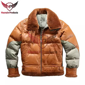 Veste en cuir d'hiver pour hommes de grande taille personnalisée en gros à des prix imbattables - Product Image 6