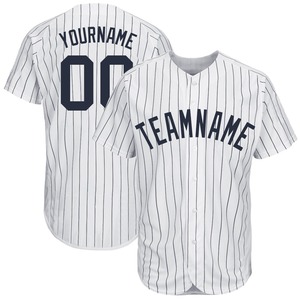 Jerseys de béisbol cosidos bordados con números de nombres de equipos personalizados con malla duradera, jersey de béisbol de corcho transpirable de poliéster - Product Image 1