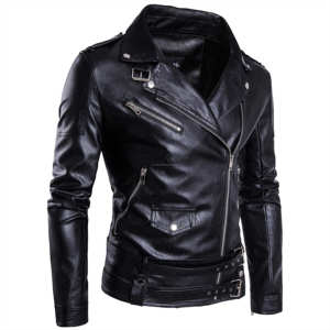 Mardon Apparel Blouson bombardier en cuir noir américain hommes femmes personnalisé automne nouveau Couple Logo avant de la rue haute - Product Image 1