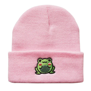 Vente en gros Personnalisé 100% Acrylique Crâne Bonnets Tricoté Adulte Cagoules avec Logo Brodé Élégant Accessoires de Voyage - Product Image 1