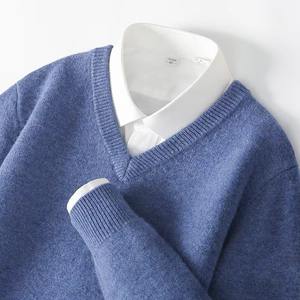 Pull à col en V pour femme, marque personnalisée, hiver, nouveau, standard, qualité professionnelle, en stock, tricot ample, décontracté, professionnel, 220g, manches longues - Product Image 4