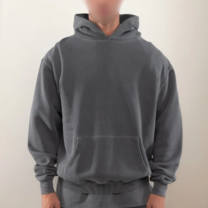 Sweat à capuche surdimensionné Sudaderas en coton français de haute qualité en coton épais French Terry - Product Image 2