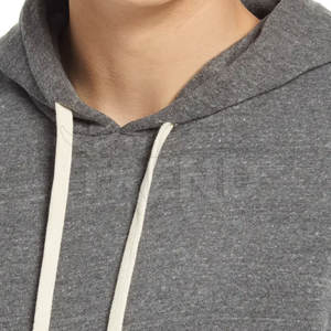 Nueva Sudadera con capucha de invierno del fabricante profesional poliéster grueso de alta calidad con bolsillo de patrón de impresión sólida al por mayor - Product Image 5