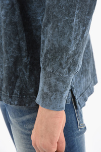 Camiseta de algodón personalizada lavada con ácido Camisetas cuello redondo liso peso pesado camiseta 300Gsm Streetwear Sun Faded camiseta con logotipo personalizado - Product Image 4