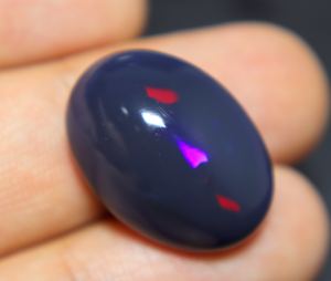 Lightning Ridge Opale Noire Australienne Cabochon Lisse Ovale Opale de Pierres Précieuses Naturelles en Vrac - Product Image 2