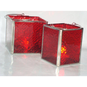 Linterna de Metal y vidrio deslumbrante, minifarol marroquí que aporta un rico y festivo a tu hogar - Product Image 3