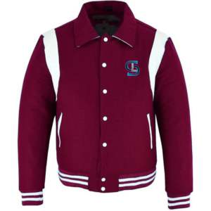 Veste universitaire avec logo personnalisé, manches en cuir, broderie, noir, couple, collège, baseball, hommes, veste Letterman - Product Image 2