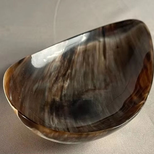 Tazón de Fiesta de Diseño Clásico Hecho a Mano con Cuerno de Buey Real, Ecológico, para Arroz y Sopa, por Barkah Star - Product Image 1