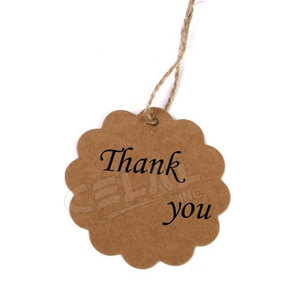 Étiquettes de vêtements en papier avec Logo en relief personnalisé, étiquette volante en papier pour la vente en ligne - Product Image 2