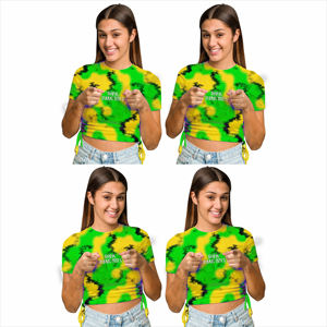 Camisetas cortas de moda para mujer, camisetas cortas cómodas para el día a día - Product Image 6