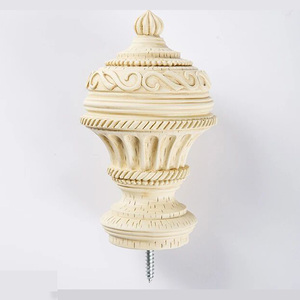 FEIYANG Set di <span class=keywords><strong>Aste</strong></span> per Tende in Lega di Alluminio Personalizzate di Lusso Moderne Fai-da-Te con Terminali Decorativi e Staffe per Finestre Modello Andaman-MARRONE - Product Image 4