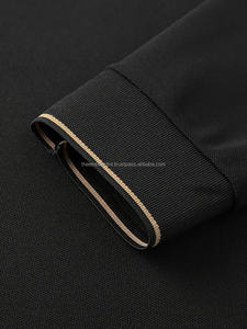 T-shirts polo pour hommes de haute qualité sur mesure Jersey 100% coton tissu gaufré respirant Plus polos, polos pour hommes - Product Image 2