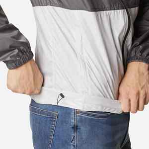 Vestes coupe-vent en nylon zippées qui brillent dans le noir pour hommes, imperméables et coupe-vent, avec capuche, fabricant de vestes personnalisées - Product Image 3