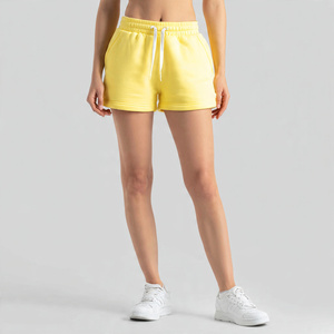 กางเกงขาสั้นผ้าฟลีซเอวสูงสำหรับผู้หญิงกางเกงขาสั้นออกกำลังกายออกกำลังกายฟิตเนสสตรีทแวร์ฤดูหนาว - Product Image 2