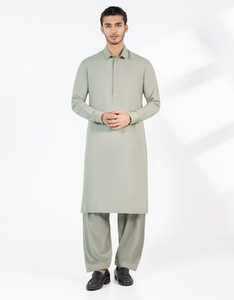 Shalwar Kameez Pakistaní para Hombre, Color Sólido Personalizado, Transpirable, de Algodón Reversible, Alta Calidad, Personalizado, Venta al por Mayor, HN Impex 2025 - Product Image 4