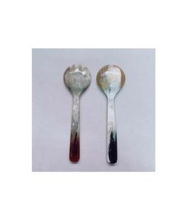 Cuchara de tenedor para ensalada de Búfalo, cuchara de cuerno de buey de alta calidad estándar para utensilios de cocina de Hotel, mesa de comedor, cena, uso de artículos, cuchara - Product Image 4