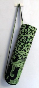 กระเป๋าใส่เสื่อโยคะผ้าใบผ้าฝ้ายหรูหรามีสไตล์ทันสมัยทนทานน้ำหนักเบาสีสันสดใสพิมพ์ลายดอกไม้ซักได้สำหรับไปยิมโยคะท่องเที่ยว - Product Image 5