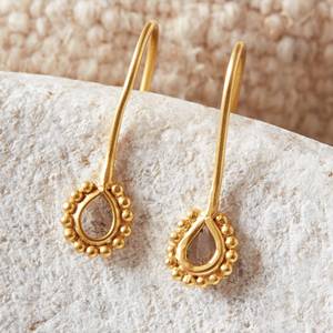 Boucles d'oreilles en or texturé en forme d'étoile avec tranche de diamant champagne léger en 925 boucles d'oreilles en argent sterling massif cadeau pour elle - Product Image 1