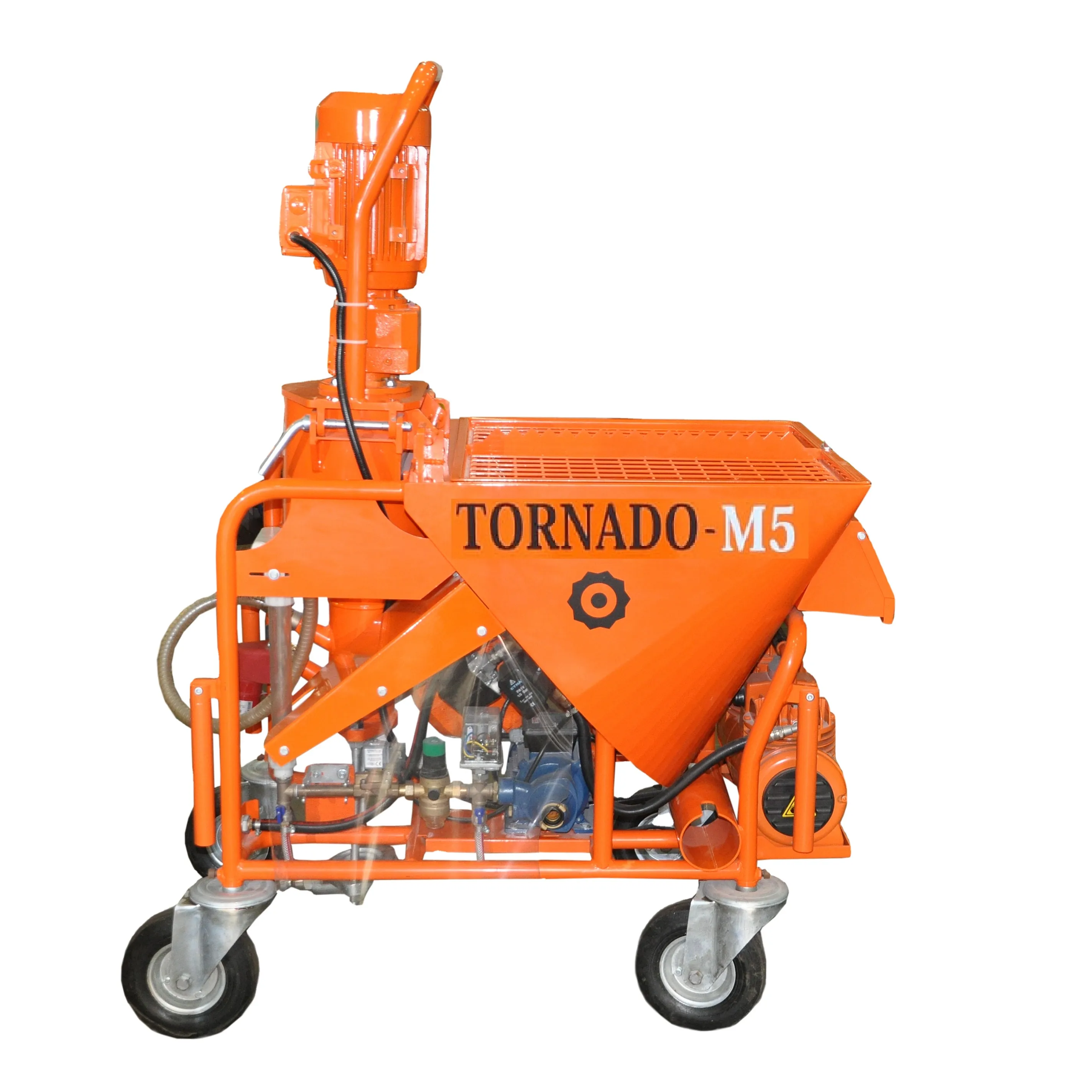 High Quality Wall Dry Mortar Cement Plastering Spraying Machine Made in Turkey New 380 V Power Tornado M5