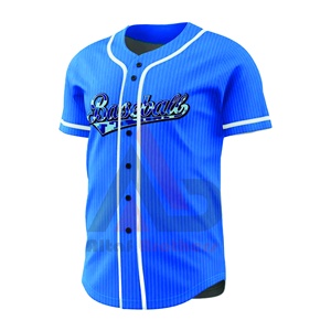 Uniformes de Béisbol Personalizados al por Mayor, Unisex, Color Sólido, Sublimados, Transpirables, para Adultos, Tallas Grandes, OEM 100% - Product Image 1