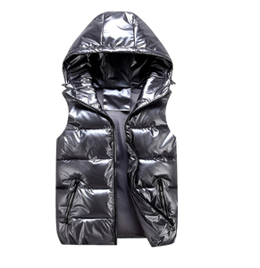 Vente en gros de gilets bouffants à col montant confortables et respirants en polyester 100% pour hommes gilets bouffants coupe-vent personnalisés pour hommes - Product Image 2