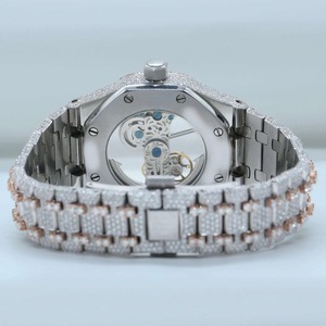 Colección de Relojes de Lujo para Hombre de Calidad Estándar, Movimiento de Cuarzo de 41 mm, Claridad VVS, Relojes con Diamantes Moissanite, India - Product Image 3