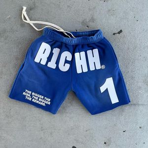 Short unisexe délavé à l'acide, haut, délavé au soleil, personnalisé, design vieilli, short de survêtement en coton ample pour hommes - Product Image 2